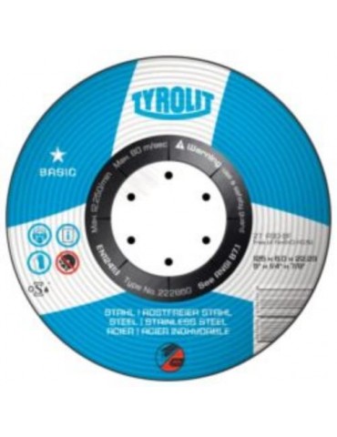 DISCO DESBASTE ACERO A30BF 178X6X22,2