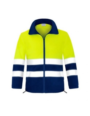 FORRO POLAR A.V. ABIERTO BICOLOR 3051AFAM T-  S