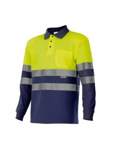 POLO BICOLOR ALTA VISIBILIDAD M/LARGA 175 70 T- XL