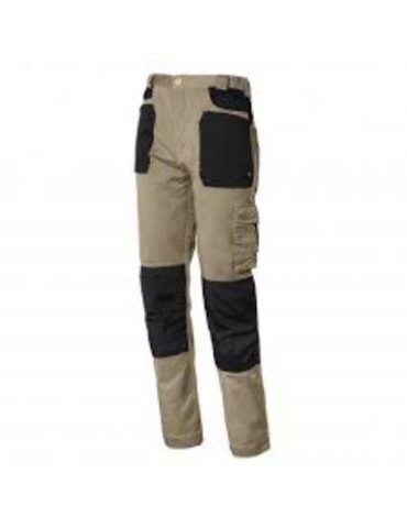 PANTALON STRETCH EN CAJA BEIGE/NEGRO M  8730B