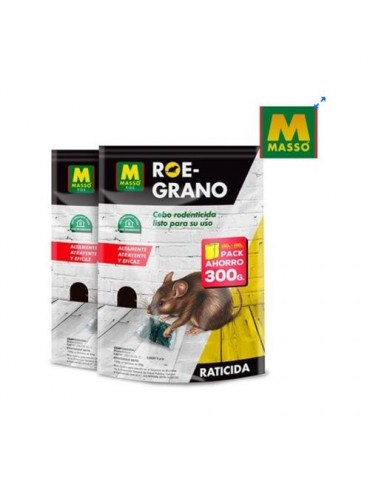 RATICIDA CEBO BOLSAS ROE-GRANO 150 + 150 GR