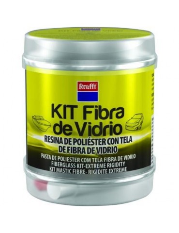 KIT MASILLA TELA FIBRA + ENDURECEDOR 250 GR. 14492