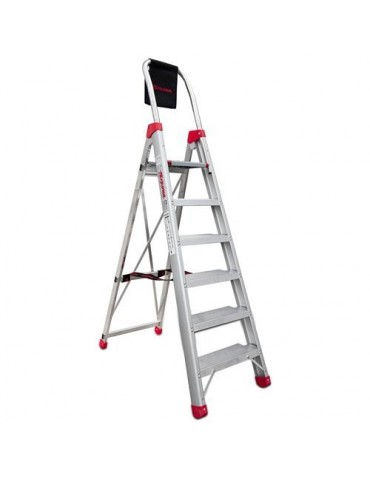 ESCALERA DE TIJERA PROFESIONAL 6 PELDAÑOS DOMUS6