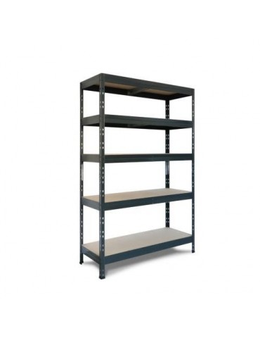 ESTANTERIA METAL/AGLOMERADO RIVET 120/45 ANTRACITA
