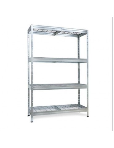 ESTANTERIA METALICA WIRE 180X120X45 GALVANIZADO