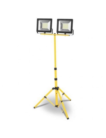 PROYECTOR LED 2X50W. LUZ FRIA. TRIPODE 5M. 29997
