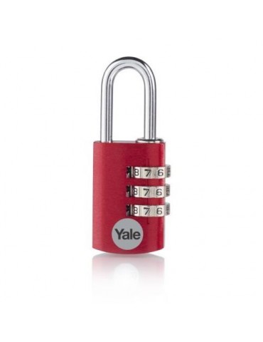 CANDADO COMBIN. ALUM. 20MM. ROJO YE3CB/20/121/CO