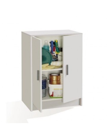 ARMARIO MULTIUSOS BAJO 2 PUERTAS BLANCO 005149O
