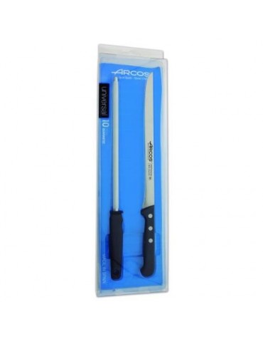 CUCHILLO JAMON.+CHAIRA ESTUCHE 2855
