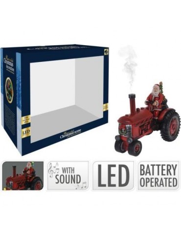TRACTOR PAPA NOEL 28CM LUMINOSO ACD003050