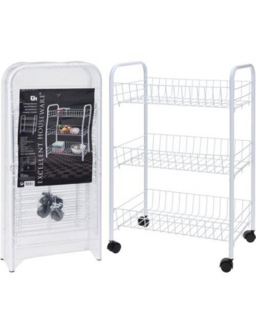CARRITO COCINA METALICO 3 ESTANTES  101000970