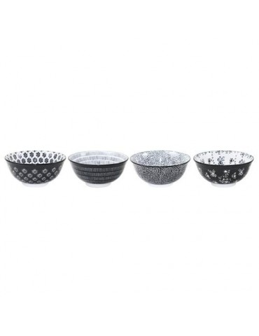 BOL PORCELANA SURTIDO 4 NEGRO 15CM 691901