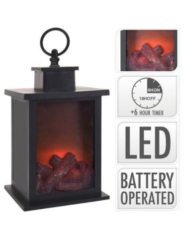 FAROL CHIMENEA NEGRO 25CM  ADA100060