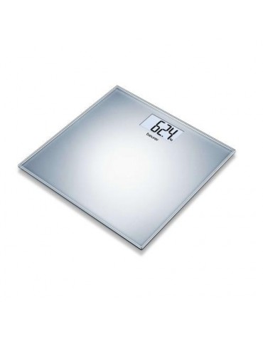 BASCULA VIDRIO PLANA 150KG SILVER GS-202