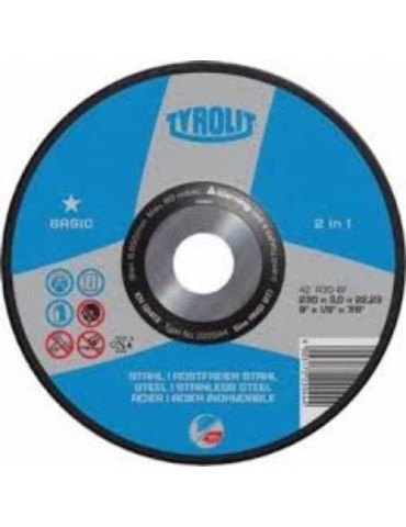 DISCO FIBRA ACERO/ALUM./MAD. 115X22 A36 B15