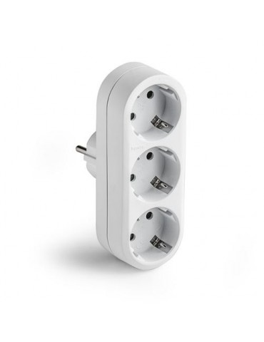 ADAPTADOR TRIPLE TT 16A-250V BLANCO 1333