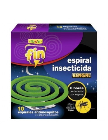 ESPIRAL ANTI-MOSQUITOS 10 UDS C/BANDEJA 1-20609
