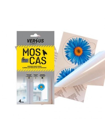 ADHESIVO VENTANAS INSECTICIDA MOSCAS (4UNID)