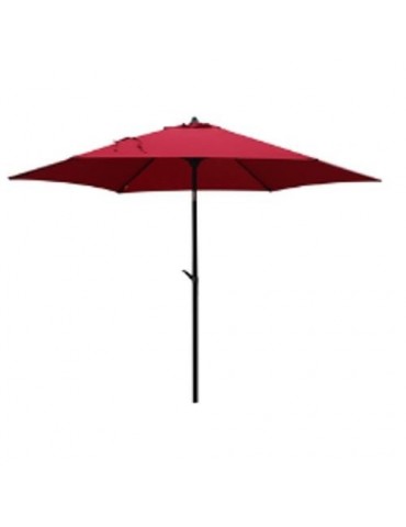PARASOL ACERO ROJO DIAMETRO 2.7M  893414