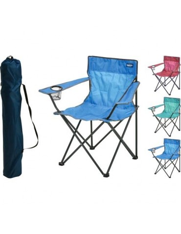 SILLA CAMPING PLEGABLE METAL COLORES SURTIDOS