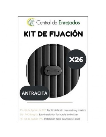 KIT FIJACION ANTRACITA 26UNI