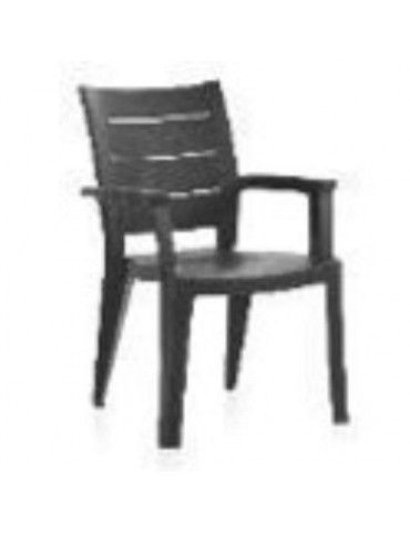 SILLA EXTERIOR LEGNO ANTRACITA 55331