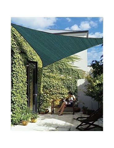 KIT SOMBREO POLIESTER TRIANGULAR 3,6X3,6X3,6 VERDE