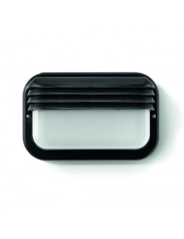 APLIQUE ECOLED HORIZONTAL E27 18 W. NEGRO 4413G