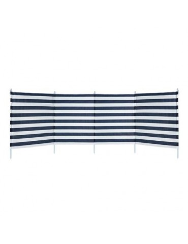 PARAVIENTOS PLAYA 3.2X1 M 4 PARTES  RAYAS AZULES