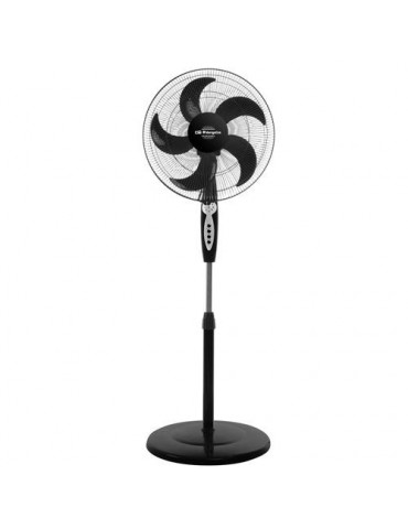 VENTILADOR DE PIE 60W DIM 40CM C/MANDO NEGRO