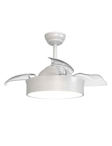VENTILADOR DE TECHO RETRACTIL BOMBAY -L BLANCO