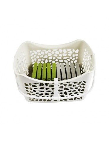 CESTO CON 24 PINZAS PLASTICO RECICLADO 5152124