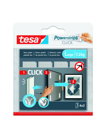 TIRAS CUELGA CUADROS POWERSTRIPS CLICK 4X2 GRANDE