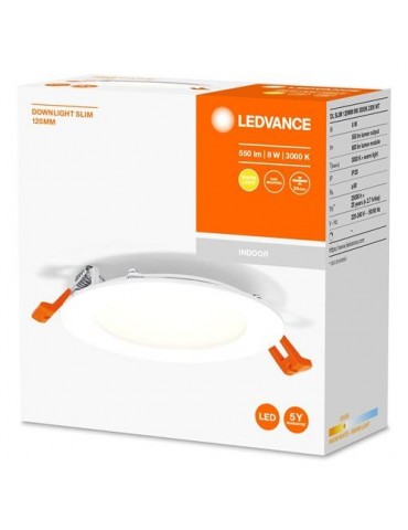 FOCO DOWNLIGHT SLIM 120MM 8W 3000K 230V BLANCO