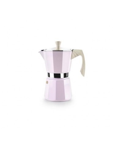 CAFETERA ALUMINIO VENETO ROSA 12 TAZAS 627812