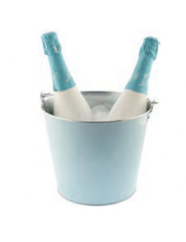 CUBITERA METALIZADA CON ASA AZUL 5L KOALA