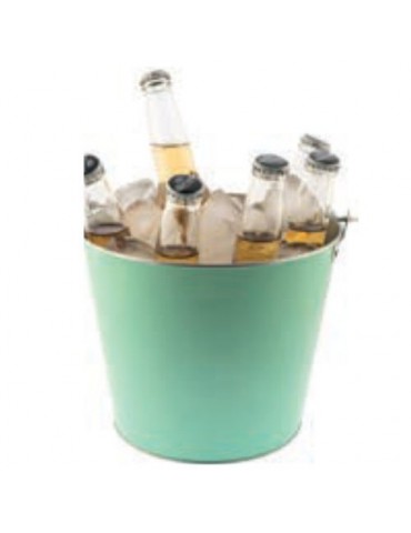 CUBITERA METALIZADA CON ASA VERDE 5L KOALA