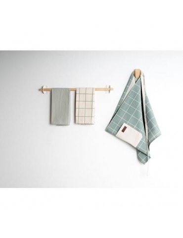 SET3 PCS DELANTAL CORTO Y 2 PAÑOS OKAPI