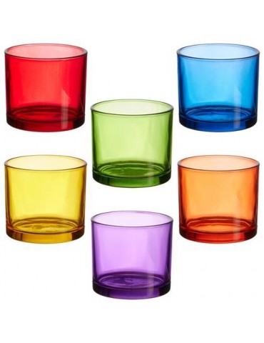 VASO AGUA 16CL (CAJA 6) COLORES SURTIDOS KA0235