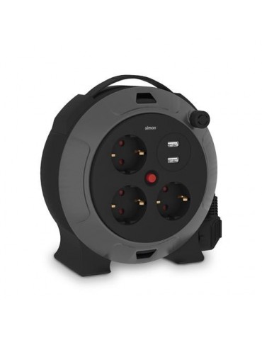 PROLONGADOR DOMESTICO C/ CABLE 3 TOMAS+USB A 5M