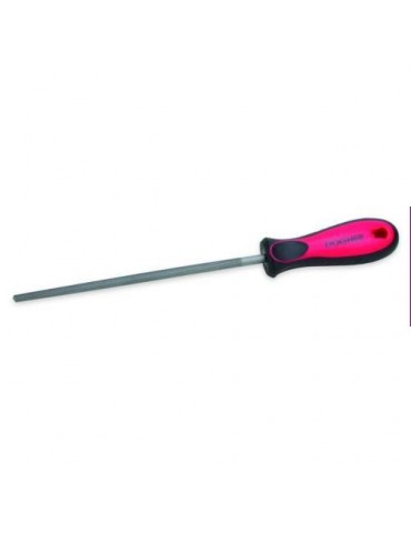 LIMA REDONDA 150MM MANGO BIMATERIAL GRANO ENTREF.