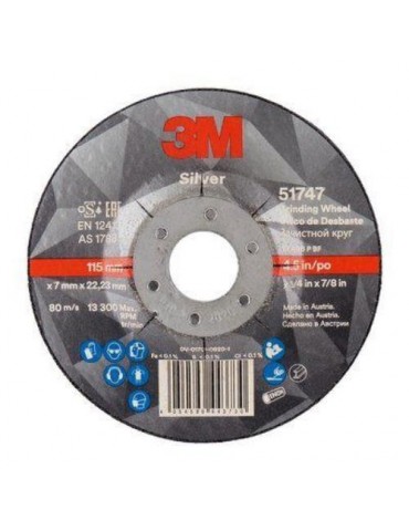 DISCO DESBASTE SILVER T27 115X7X22.23MM. PN51747
