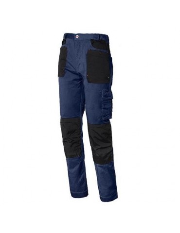 PANTALON STRETCH AZUL/ NEGRO 8730 T-M