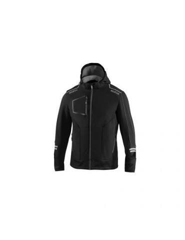 CHAQUETA TECANIA SOFT-SHELL TECH YORK NEGRA T.2XL