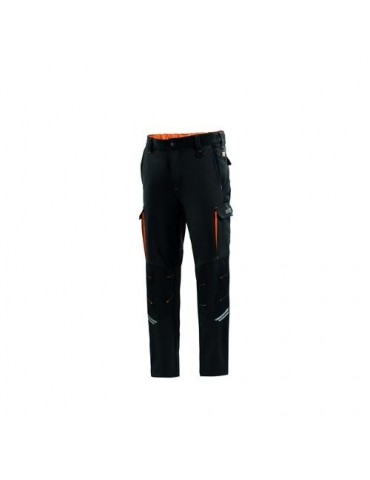 PANTALON TECNICO OREGON NEGRO/NARANJA T.3XL