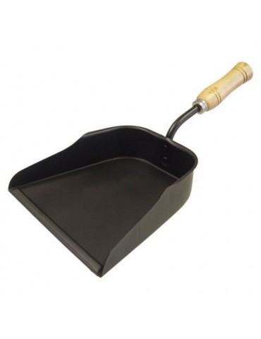 RECOGEDOR METAL. RECOGECENIZAS MANGO MADERA 71302