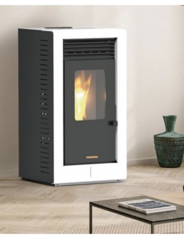 ESTUFA PELLET 8KW AUTOLIMPIANTE NEPRA BLANCA