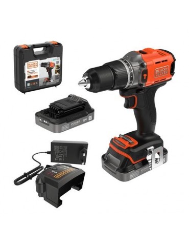 TALADRO PERCUTOR 18V 13MM C/BATERIAS Y CARGADOR