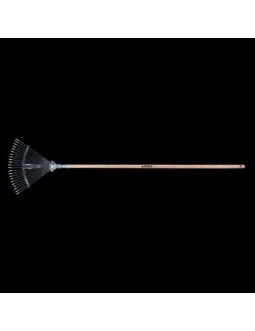 ESCOBA JARDIN AJUSTABLE MANGO DE MADERA VIVR202