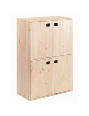 ARMARIO PINO 4 PUERTAS 4 BALDAS DINAMIC DMC4P0.99